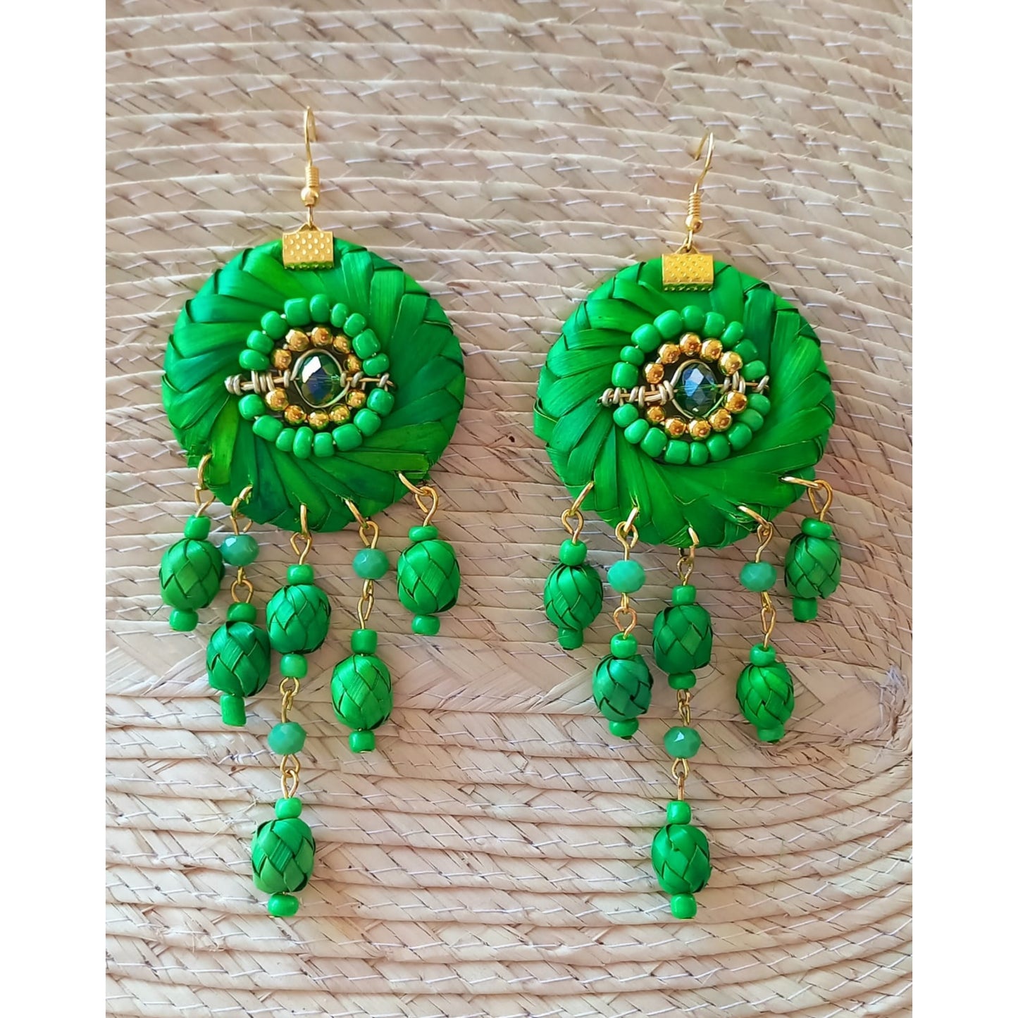 Aretes Yoyo de Palma con Cuencas