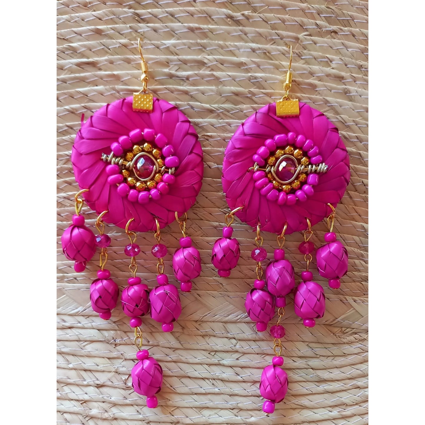 Aretes Yoyo de Palma con Cuencas