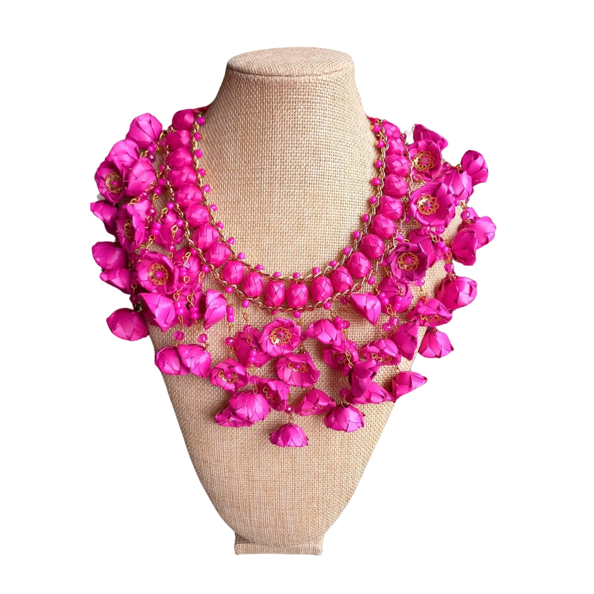 Collar corto flores