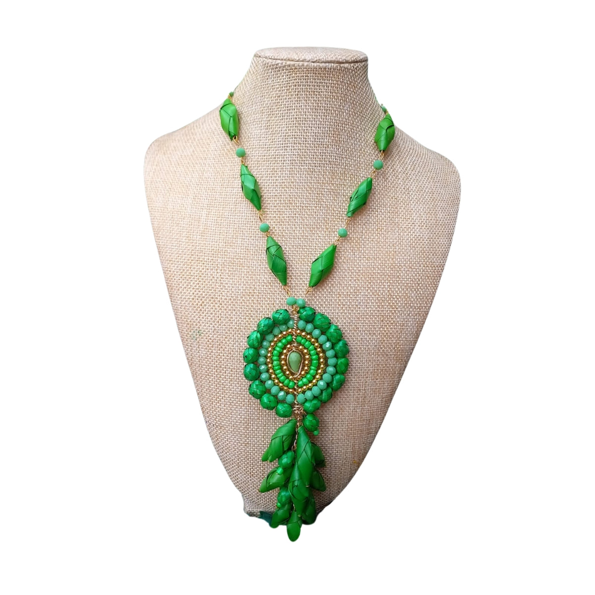 Collar largo capullo