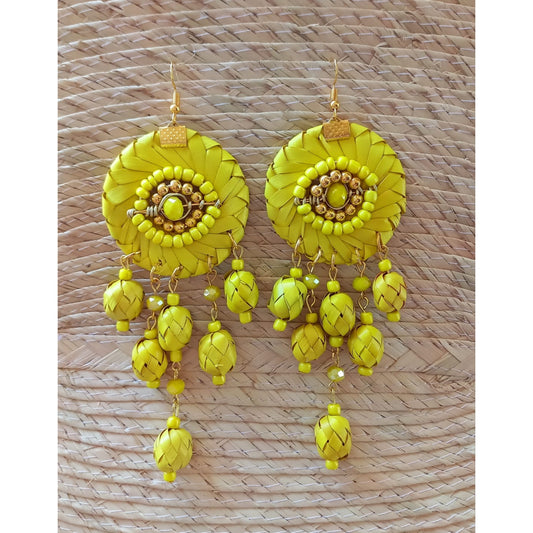 Aretes Yoyo de Palma con Cuencas